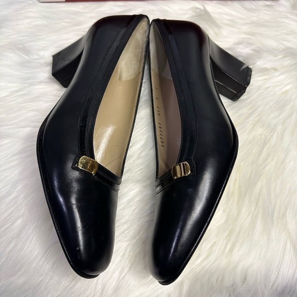 SALVATORE FERRAGAMO nero calf leather black shoes - Picture 6 of 11